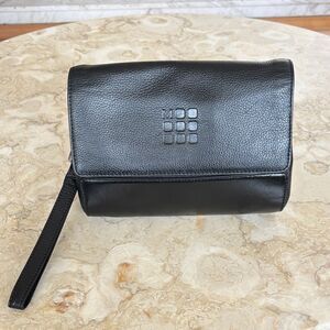 Moleskine Classic Leather Clutch Wristlet Bag Unisex - As New